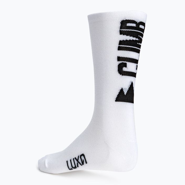 LUXA Born to Climb cyklistické ponožky bílé LAM21SBTCWS1 5