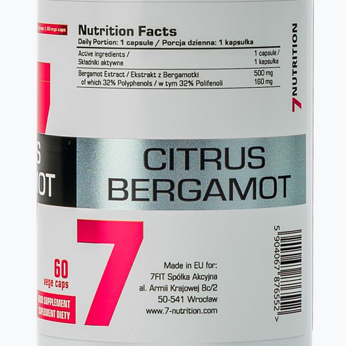 Citrus Bergamot 7Nutrition kardiovaskulární 60 kapslí 7Nu000481 3