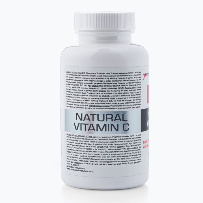 Vitamin C 7Nutrition přírodní vitamin C 60 kapslí NU7876606 2