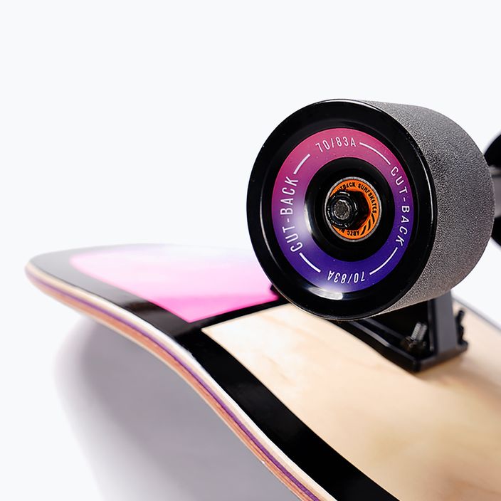 Surfskate skateboard Cutback Techno Wave 32" černá a barevná CUT-SUR-TWA 10