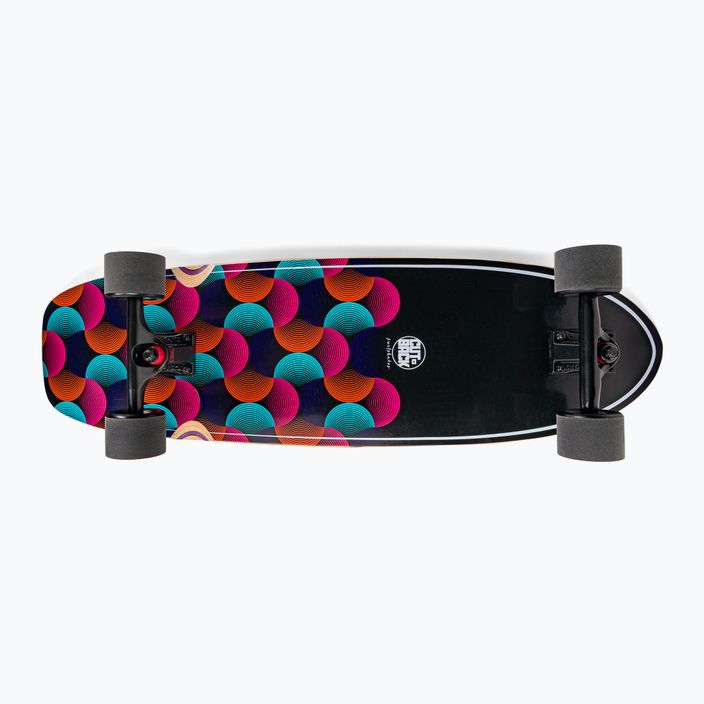 Surfskate skateboard Cutback Big Wave 34" černá a barevná CUT-SUR-BWA