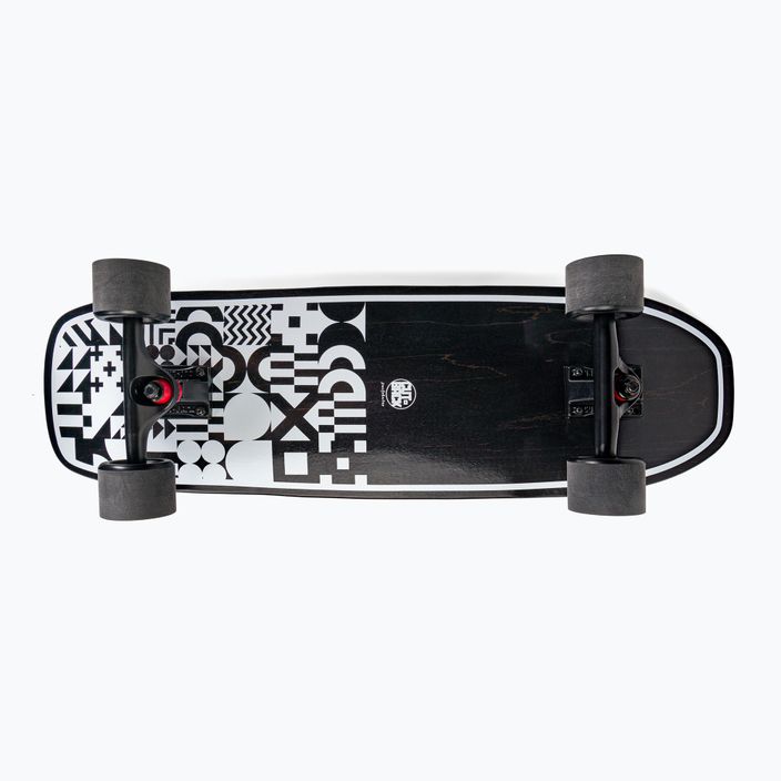 Surfskate Cutback B&W 32" černobílý skateboard CUT-SUR-B&W