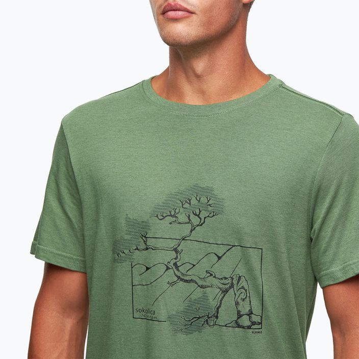 Pánské tričko Alpinus Pieniny zelené 5