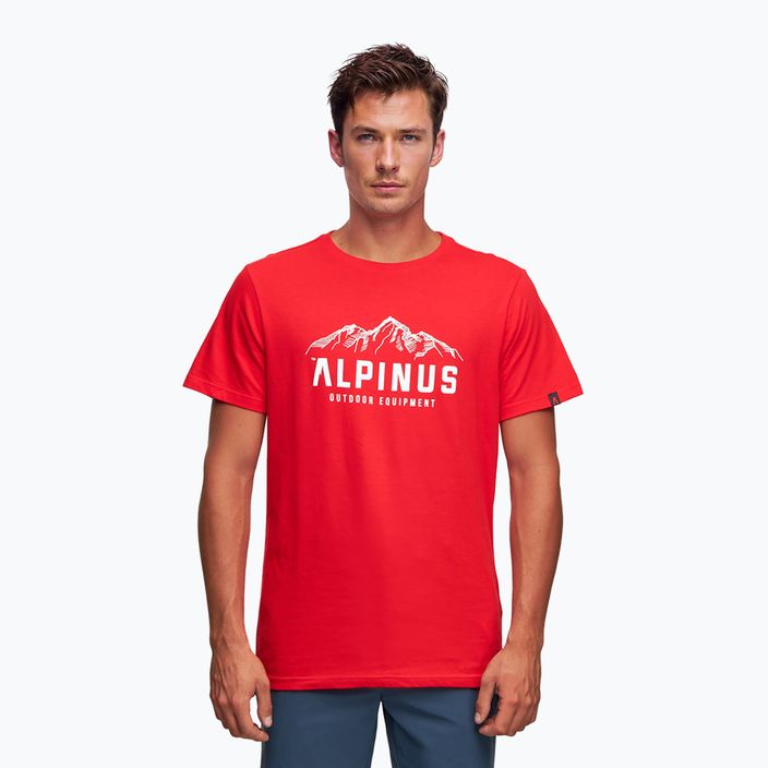 Pánské tričko Alpinus Mountains červené