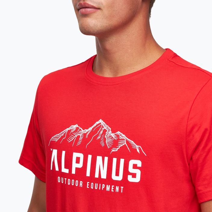 Pánské tričko Alpinus Mountains červené 4