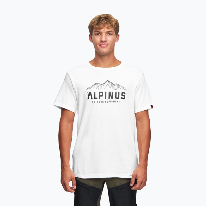 Pánské tričko Alpinus Mountains bílé