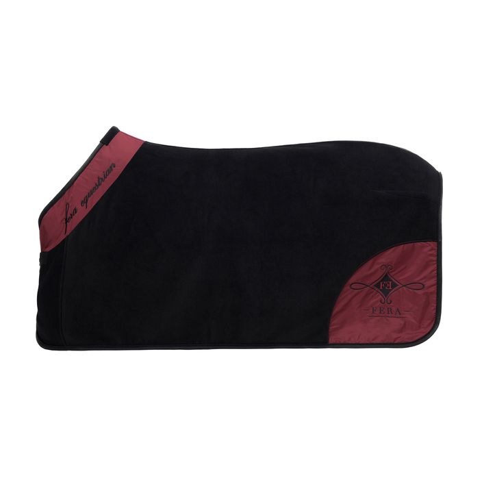 Fleecová deka pro koně Fera Lamina black/maroon 4.14.la.bl/bu 2