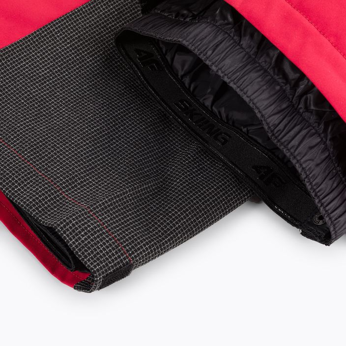 Pánské lyžařské kalhoty 4F M343 tmavě červené 7