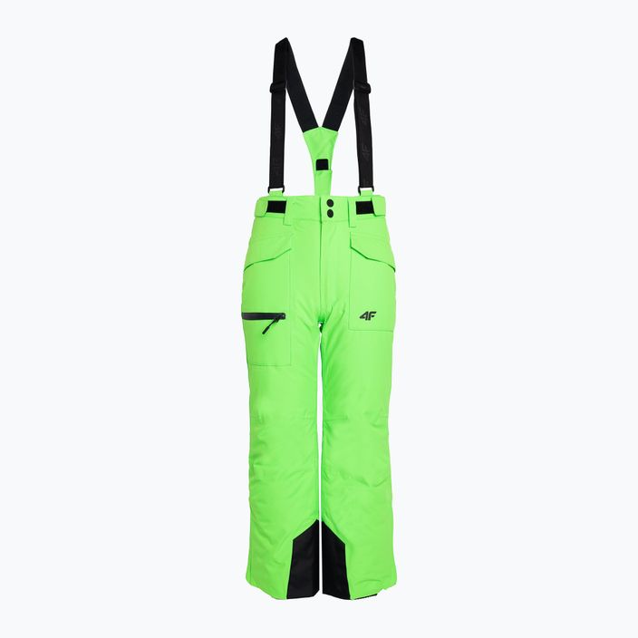 Dětské lyžařské kalhoty 4F M360 green neon 3