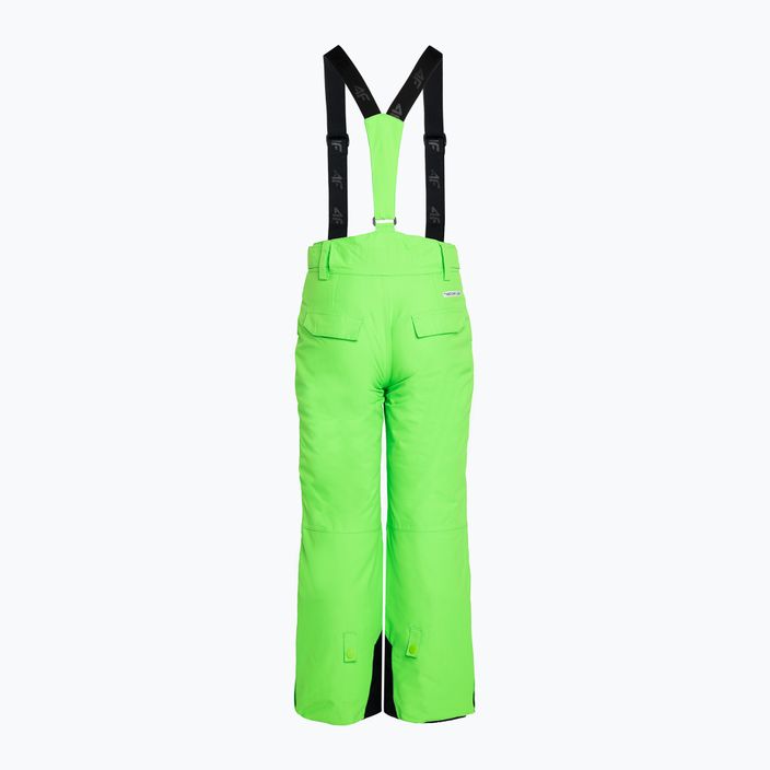 Dětské lyžařské kalhoty 4F M360 green neon 4