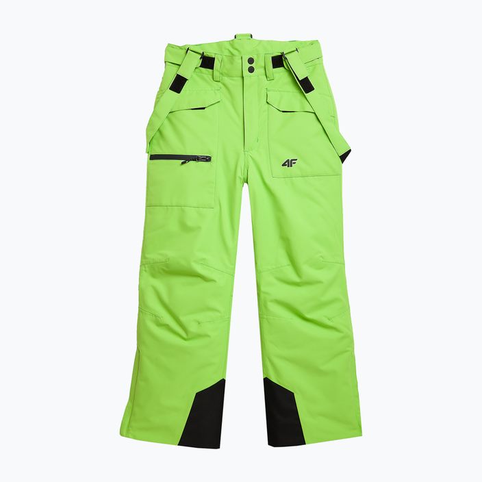 Dětské lyžařské kalhoty 4F M360 green neon 7
