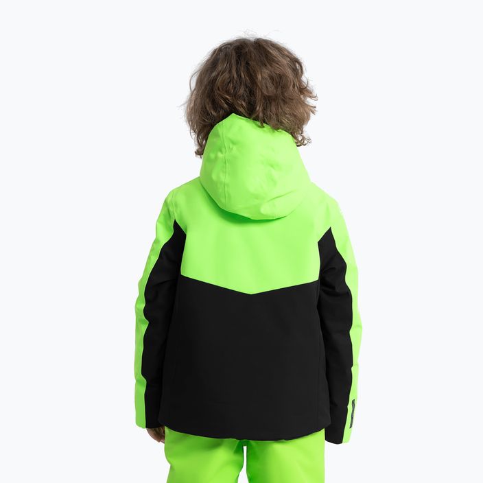 Dětská lyžařská bunda 4F M300 green neon 2