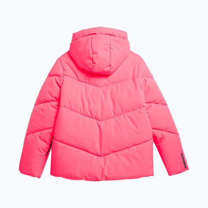 Dětská lyžařská bunda 4F F293 hot pink neon 6