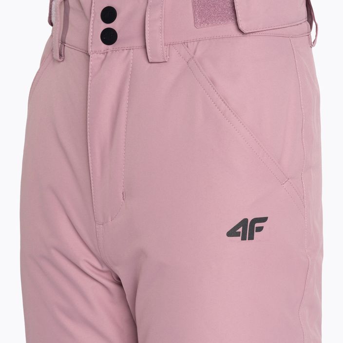 Dětské lyžařské kalhoty 4F F353 tmavě růžové 5