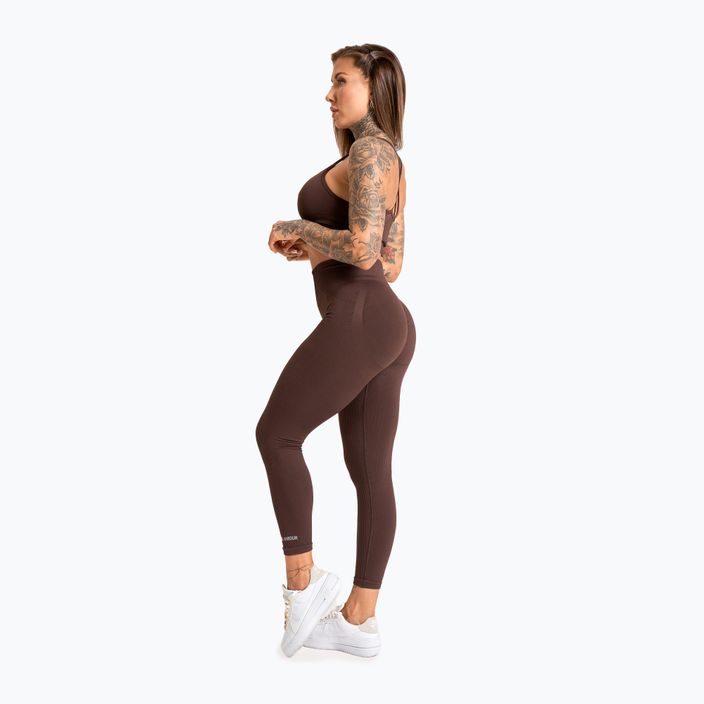 Dámské tréninkové legíny Gym Glamour Push Up 2.0 chocolate 4