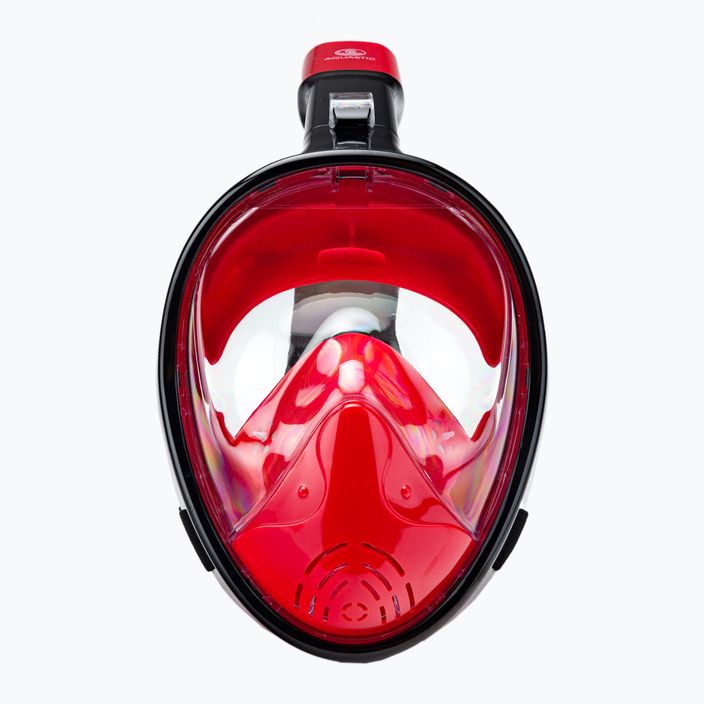 Celoobličejová maska na šnorchlování AQUASTIC červená SMA-01SC 2