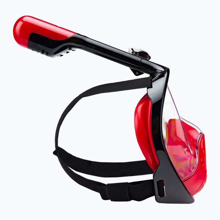 Celoobličejová maska na šnorchlování AQUASTIC červená SMA-01SC 3