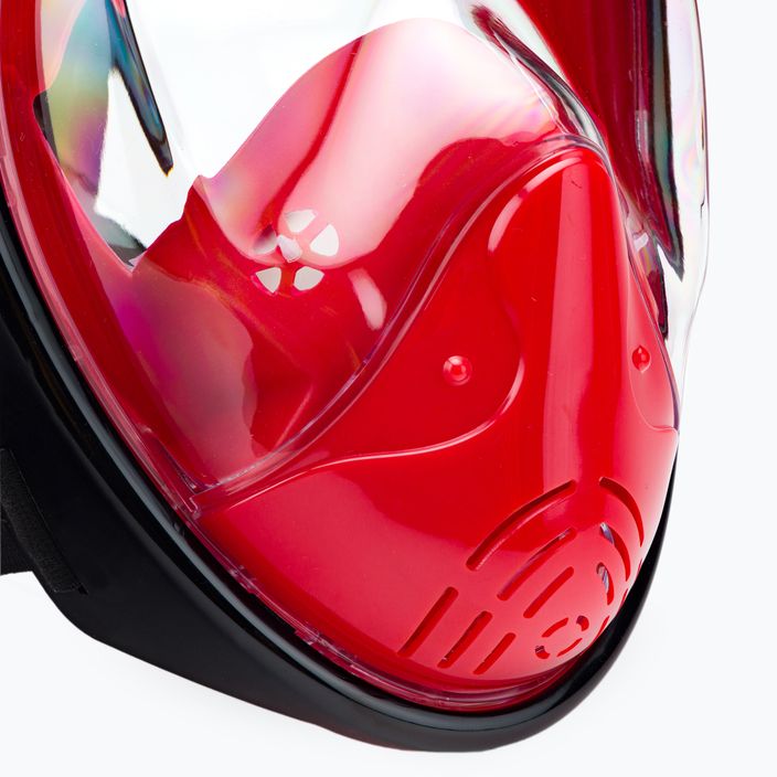Celoobličejová maska na šnorchlování AQUASTIC červená SMA-01SC 5