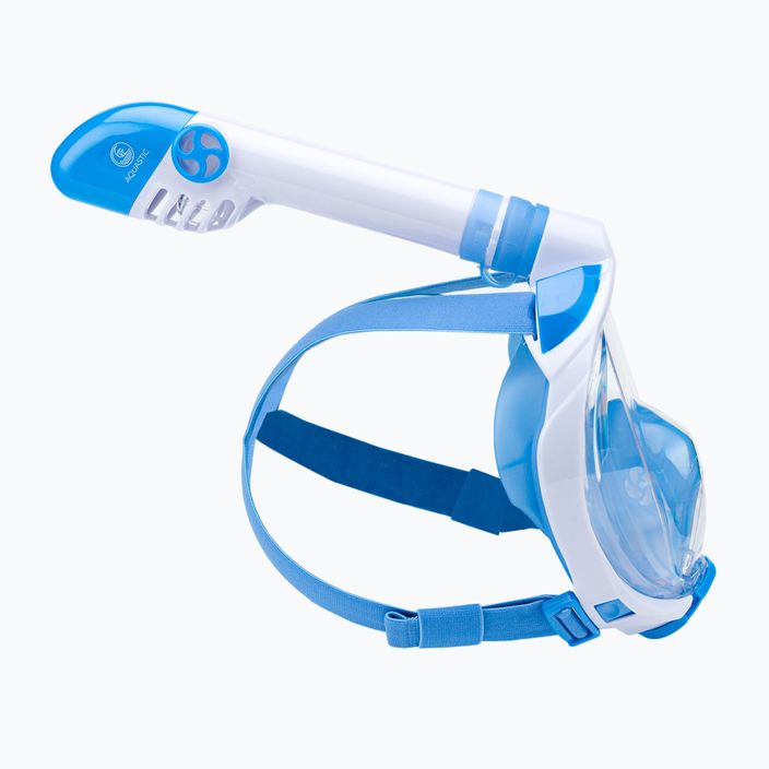 Dětská celoobličejová maska na šnorchlování AQUASTIC modrá SMK-01N 3