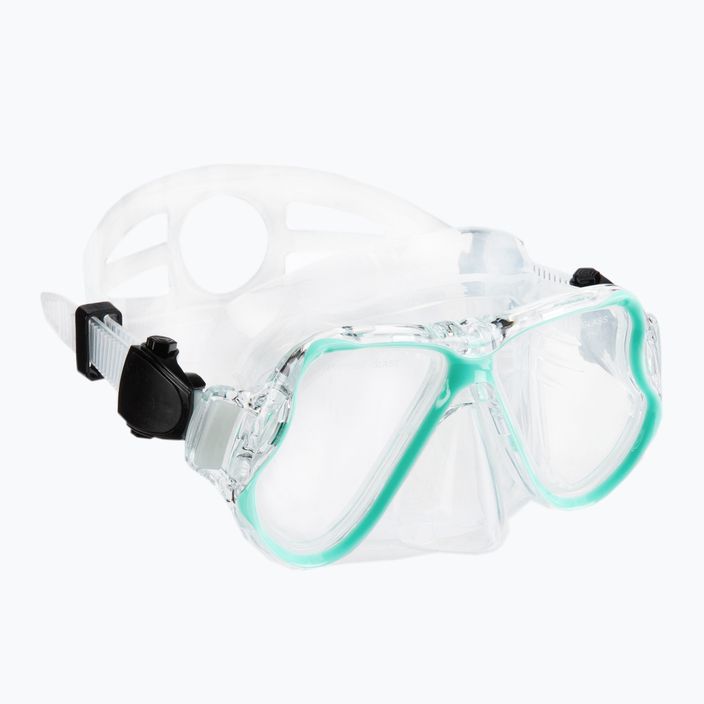 Šnorchlovací set  AQUASTIC Maska + Šnorchl modrý MSA-01N 2