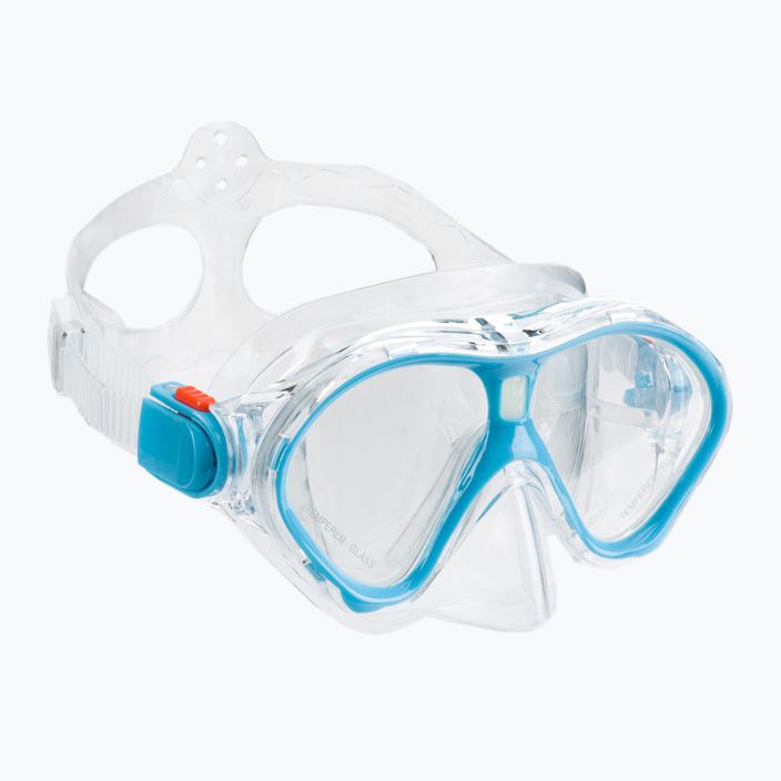 Dětský šnorchlovací set  AQUASTIC Maska + Šnorchl modrý MSK-01N 2