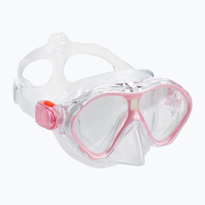 Dětský šnorchlovací set  AQUASTIC Maska + Šnorchl růžový MSK-01R 2