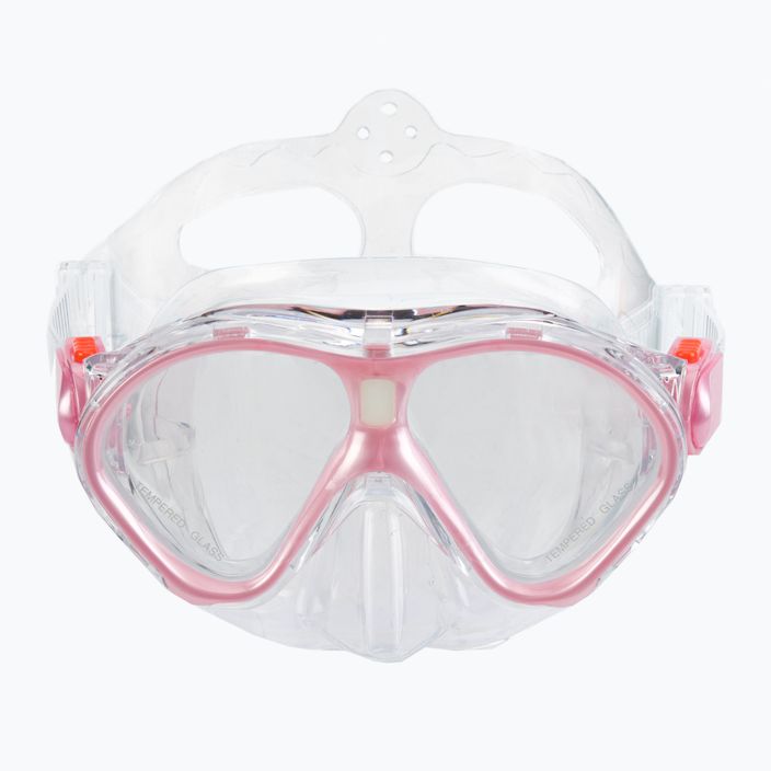 Dětský šnorchlovací set  AQUASTIC Maska + Šnorchl růžový MSK-01R 3
