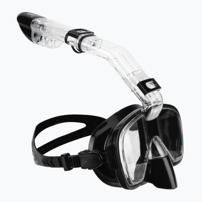 Šnorchlovací set  AQUASTIC Maska + Šnorchl černý SMFK-01SC 7