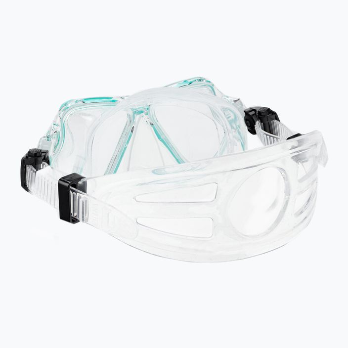 Šnorchlovací set  AQUASTIC Maska + Ploutve + Šnorchl modrý MSFA-01SN 12
