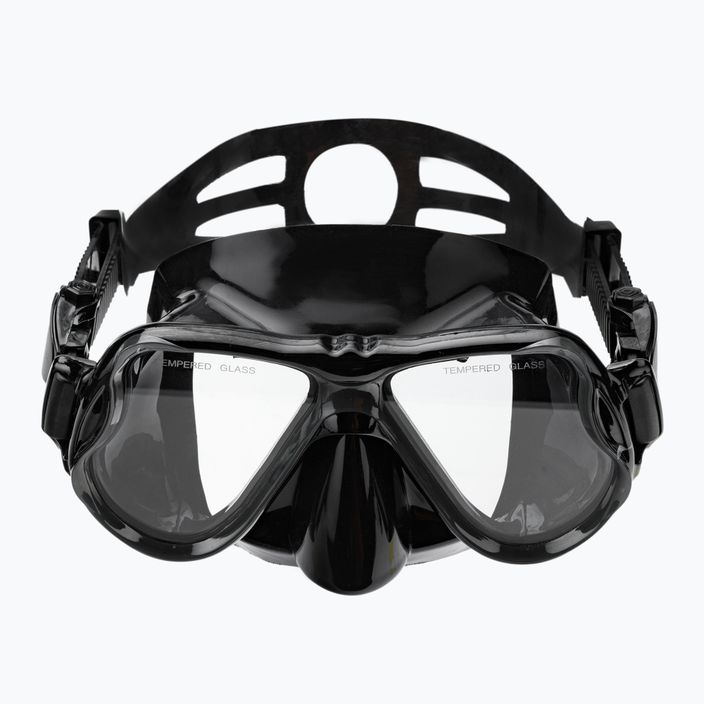 Šnorchlovací set  AQUASTIC Maska + Ploutve + Šnorchl černý MSFA-01SC 11