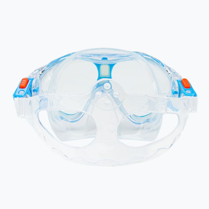 Dětský šnorchlovací set  AQUASTIC Maska + Ploutve + Šnorchl modrý MSFK-01SN 14