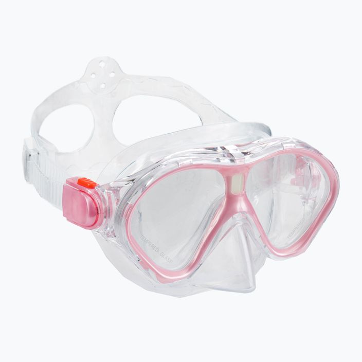 Dětský šnorchlovací set  AQUASTIC Maska + Ploutve - Šnorchl růžový MSFK-01SR 10