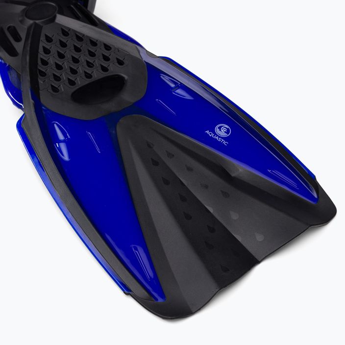 Šnorchlovací set  AQUASTIC Maska Fullface + Ploutve modrý SMFA-01SN 6