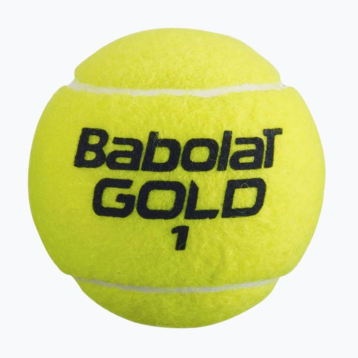Dětské tenisové míče Babolat Gold Championship 18 x 4 ks žluté 502082 3