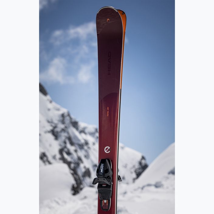 Dámské sjezdové lyže HEAD e-total Joy SW SLR Joy Pro + Protector SLR 11 GW dark red/orange 4