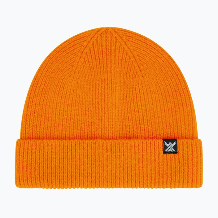 Zimní čepice  WOOLCANO Merino HAT0440 oranžová