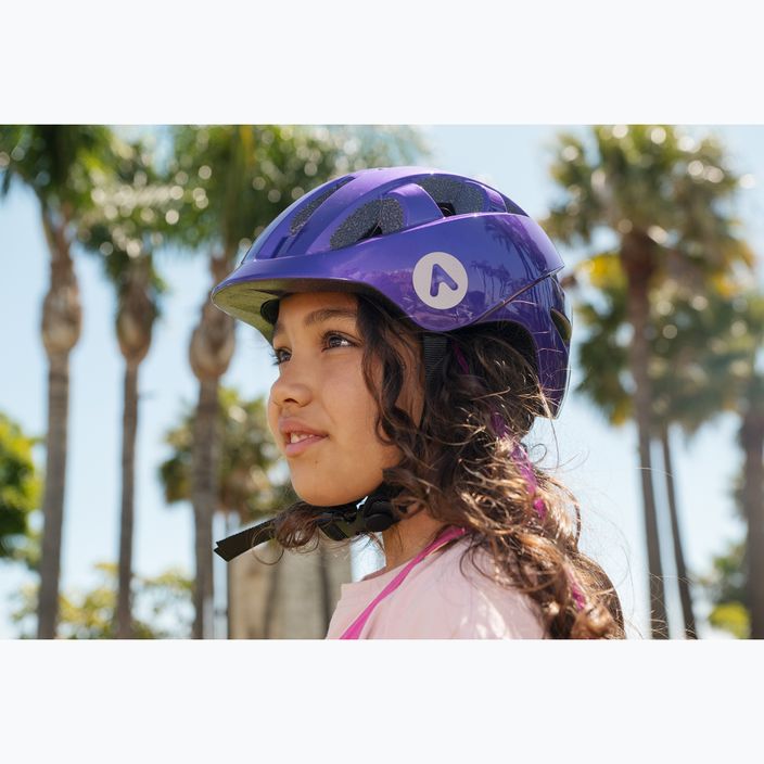 Dětská cyklistická přilba ATTABO K200 fialová 7