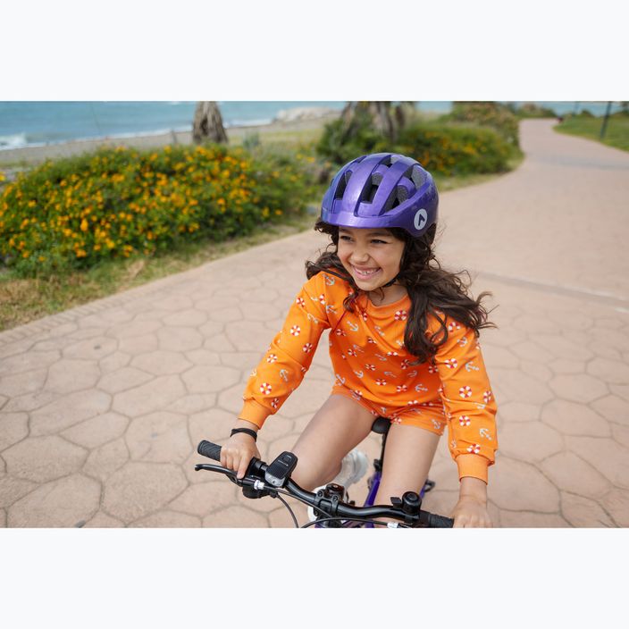 Dětská cyklistická přilba ATTABO K200 fialová 10