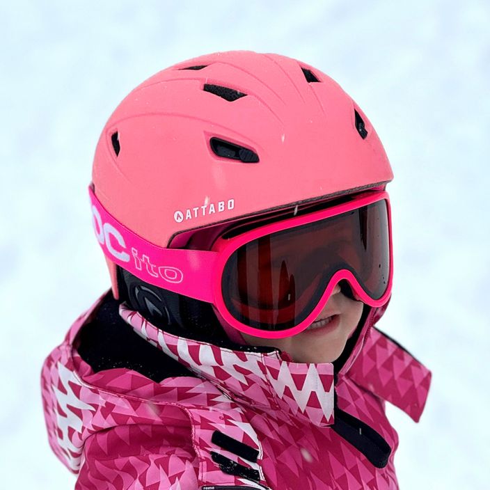 Dětská lyžařská přilba ATTABO S200 růžová 9