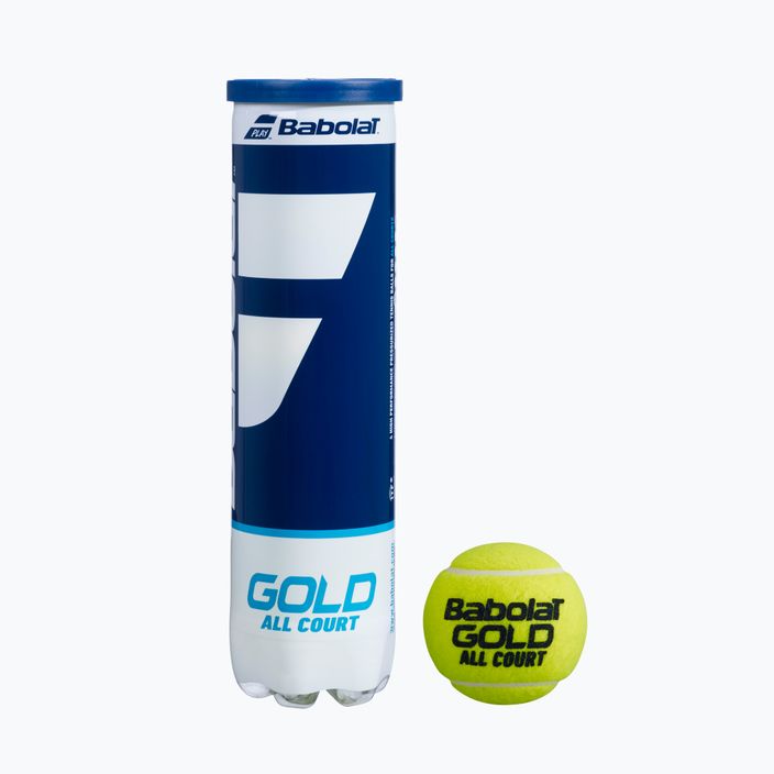 Tenisové míče BABOLAT GOLD ALL COURT 18x4 zelené 502085