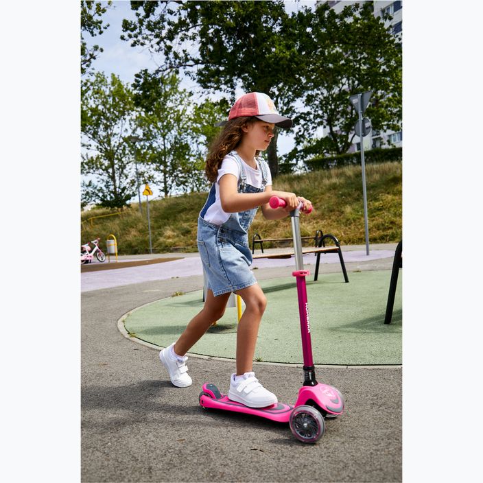 HUMBAKA Mini T dětská tříkolová koloběžka růžová HBK-S6T 4