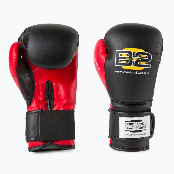 Boxerské rukavice Division B-2 černá/červená DIV-TG01 3