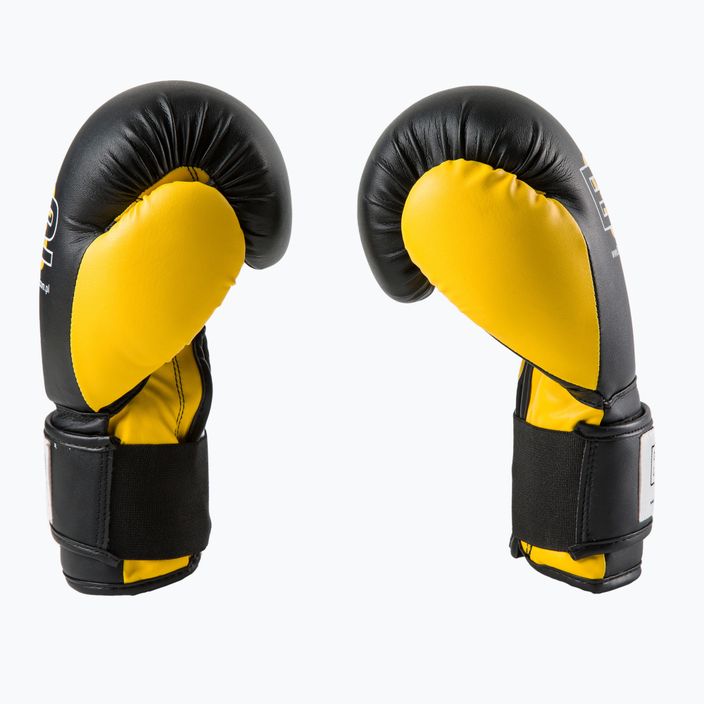 Boxerské rukavice Division B-2 černo-žluté DIV-TG01 2