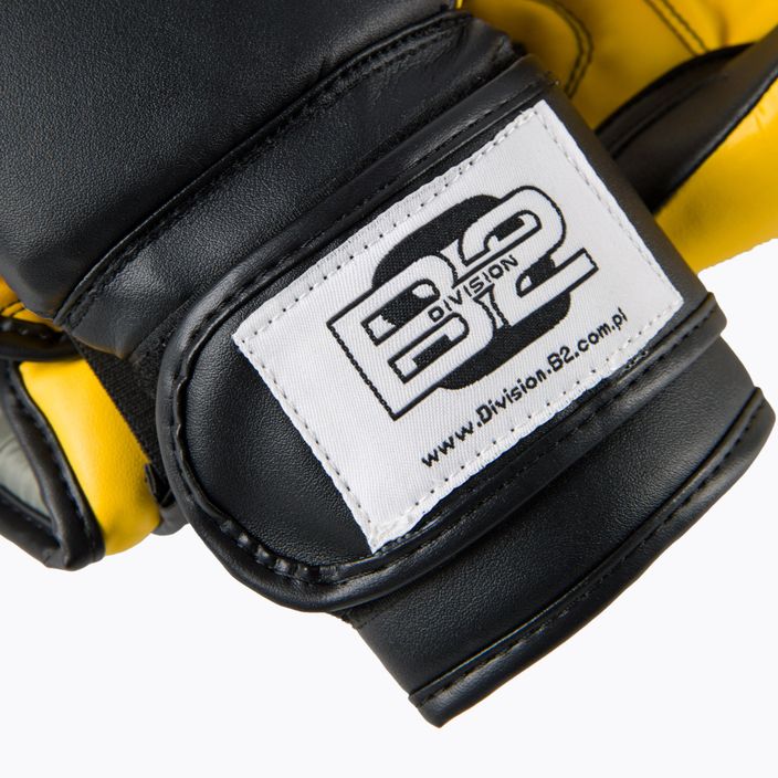 Boxerské rukavice Division B-2 černo-žluté DIV-TG01 5