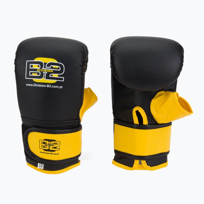 Boxerské rukavice Division B-2 černá/žlutá DIV-BG03 3