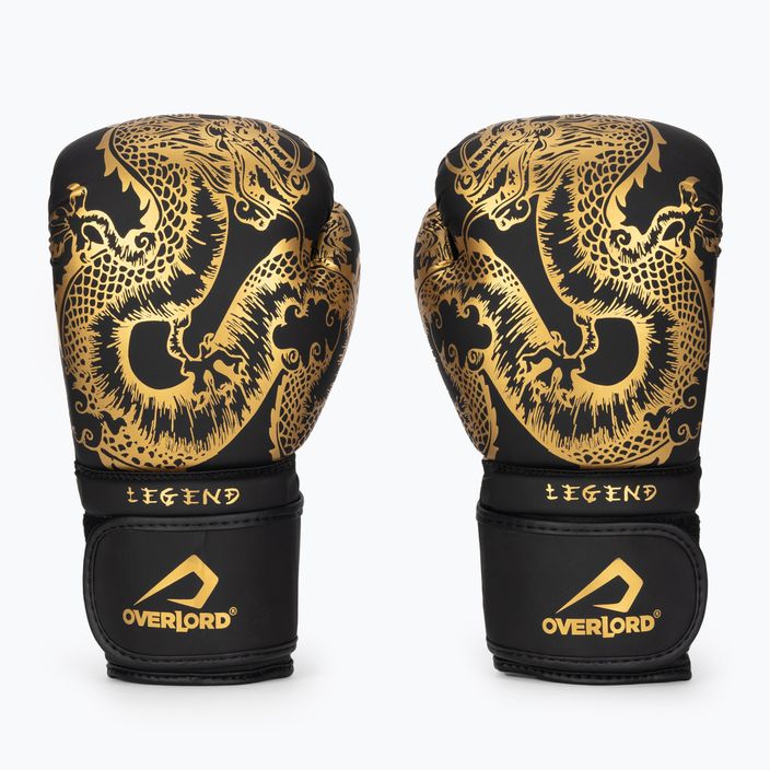 Boxerské rukavice Overlord Legend černo-zlaté 100001-BK_GO