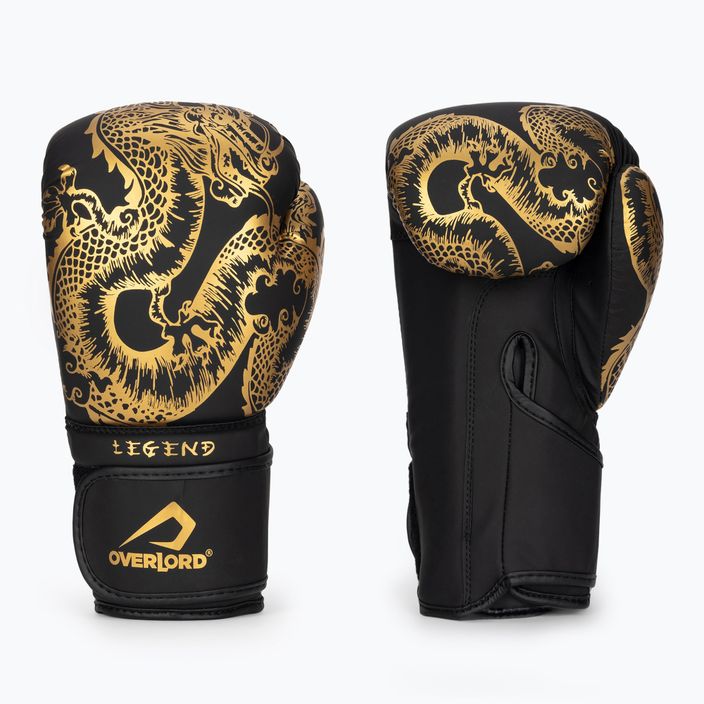 Boxerské rukavice Overlord Legend černo-zlaté 100001-BK_GO 3