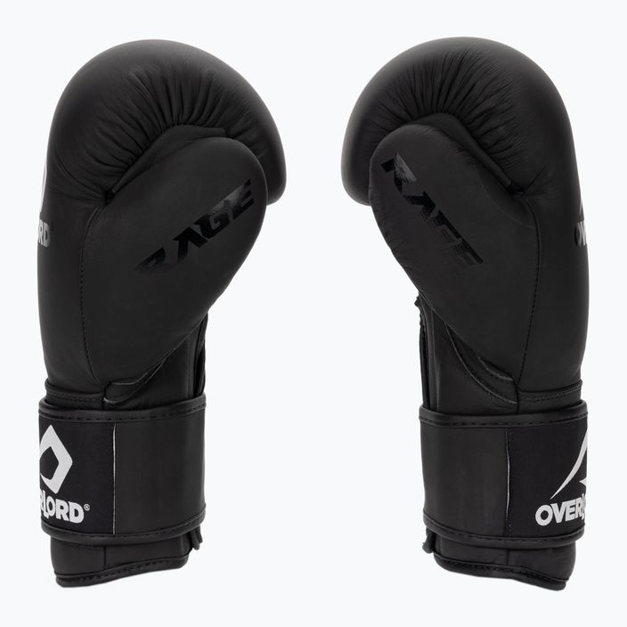 Boxerské rukavice Overlord Rage černé 100004-BK/10OZ 3