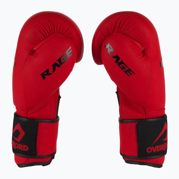 Boxerské rukavice Overlord Rage červené 100004-R/10OZ 7