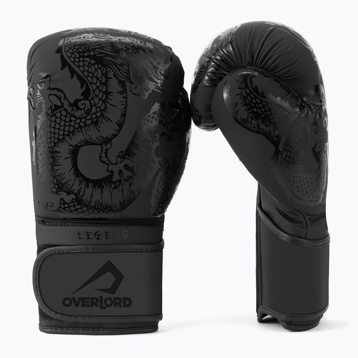 Boxerské rukavice Overlord Legend ze syntetické kůže černé 100001-BK/10OZ 7